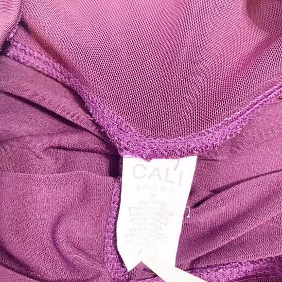 CALI Sport purple plum workout yoga pilates leggings with pockets - Size Medium - Picture 7 of 8